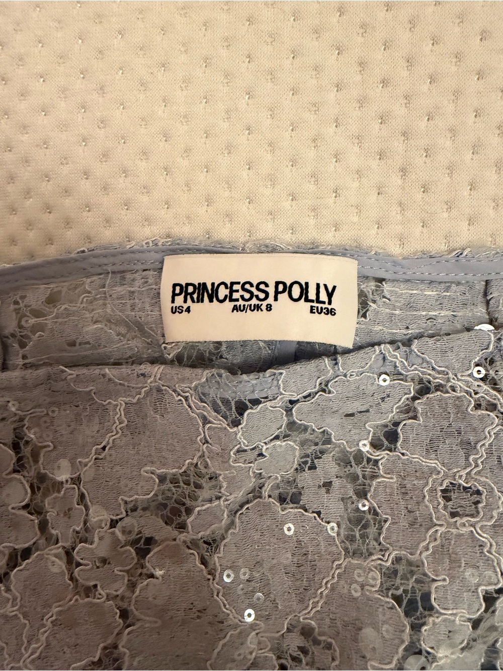 Princess Polly Black Bodice with Light Blue Lace Maxi Skirt - Picture 6 of 6